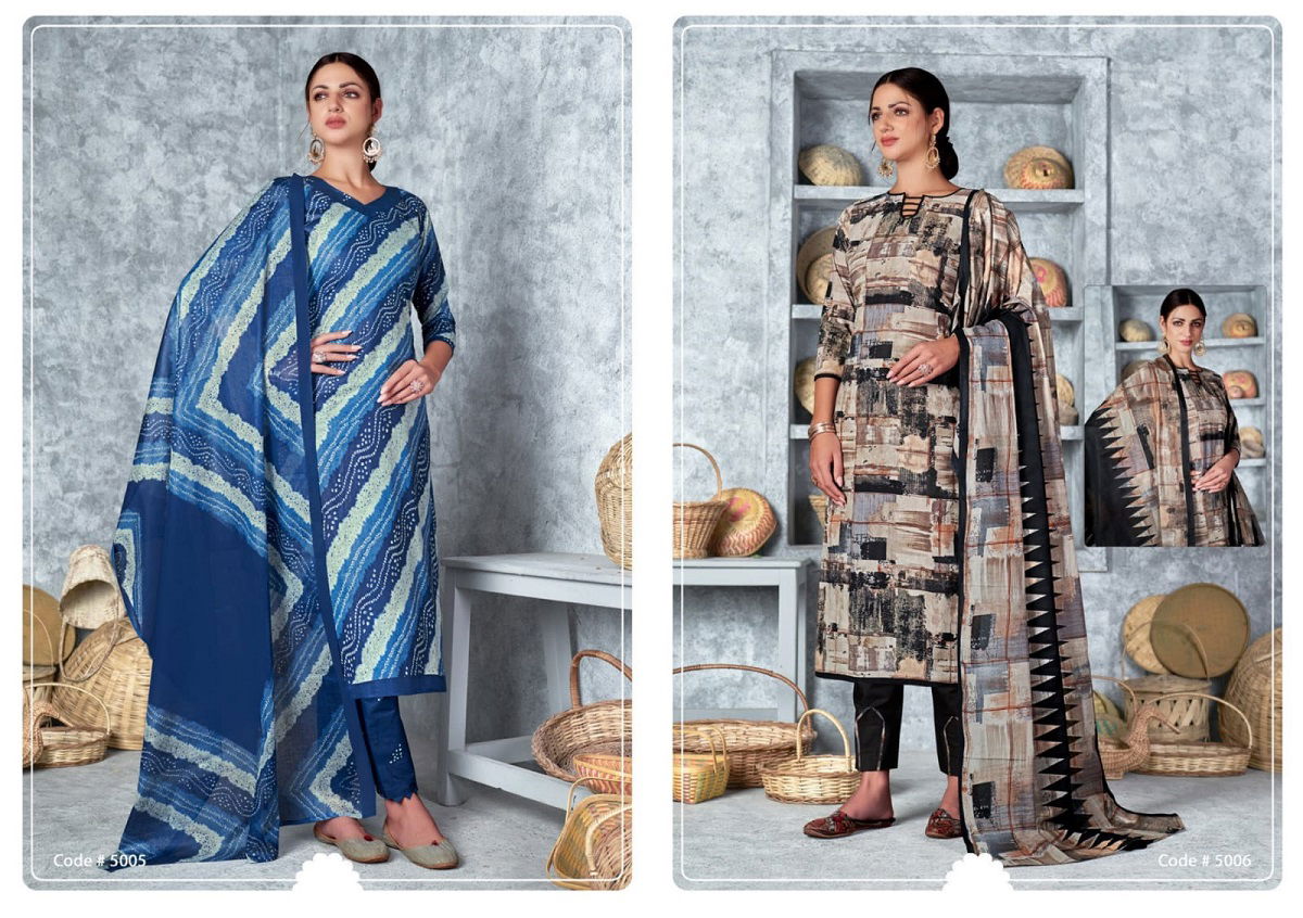 Vaibhav Pashmina Vol 5 Karachi Cotton Dress Material Catalog
